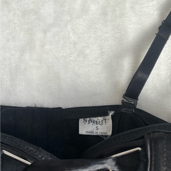 Spirit Black Lace-Up Corset Top - Picture 3 of 4